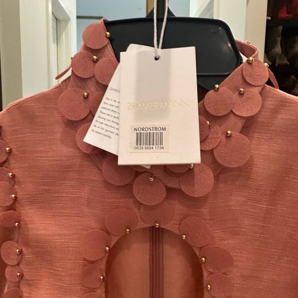 Zimmerman concert linen dusty pink dress - Picture 4 of 7